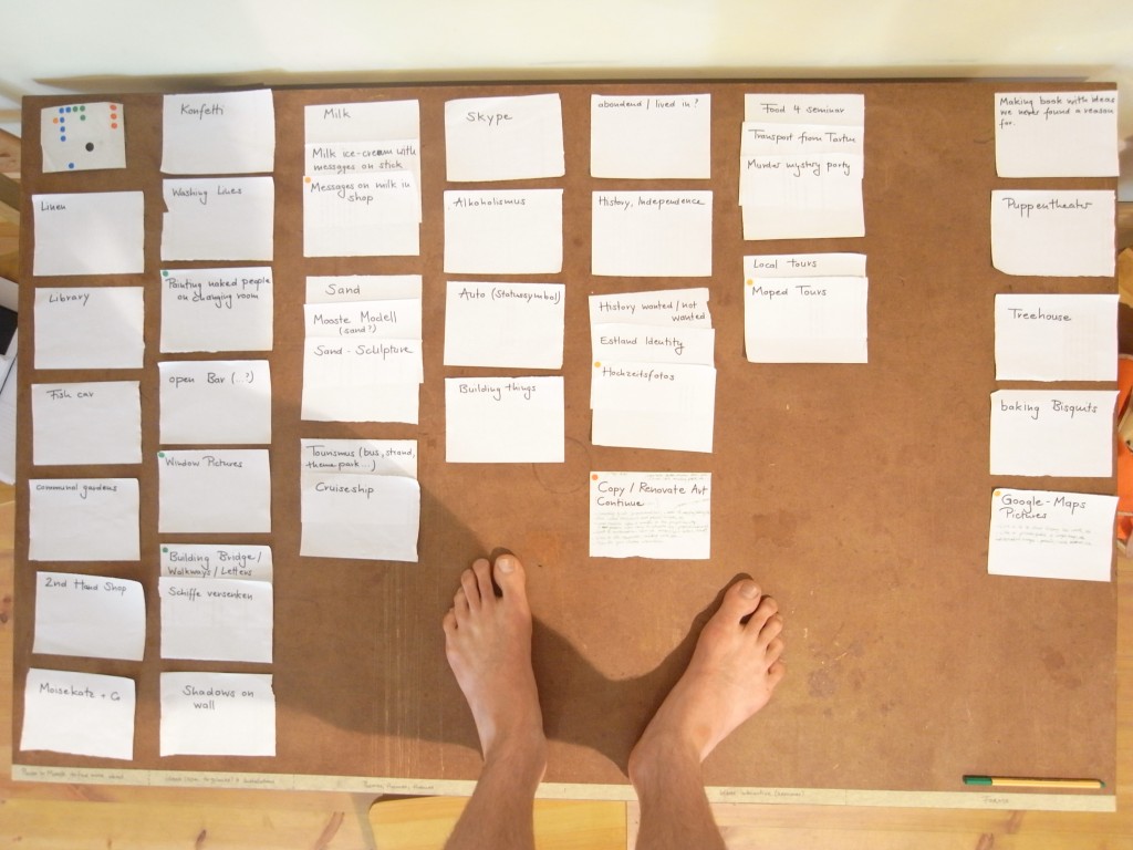MOKS residency brainstorm MOKS residency brainstorm