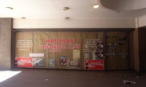 The closed-down Khoisan take-away