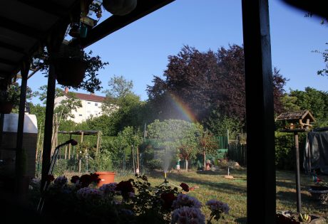Rainbow making in Mannheim