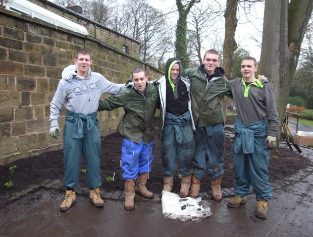 Planting the Rossendale medicinal herb garden